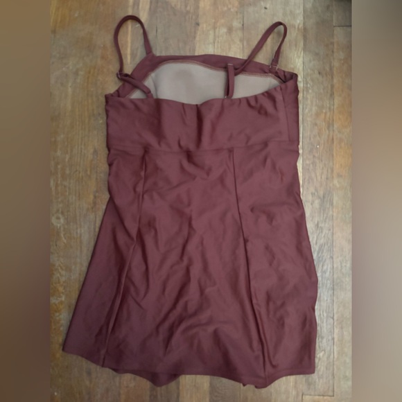 New Seea Bolinas Surf Swim Suit one piece liner built in shorts XL Brown Walnut - Picture 6 of 6